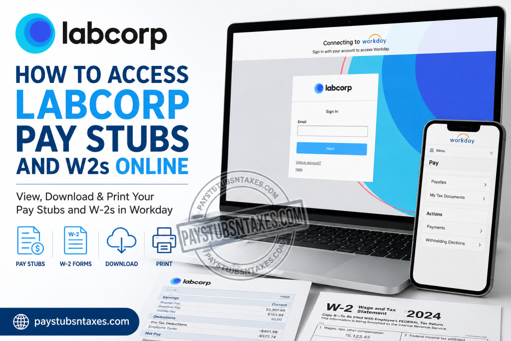 How to Access Labcorp Pay Stubs and W-2s Online
