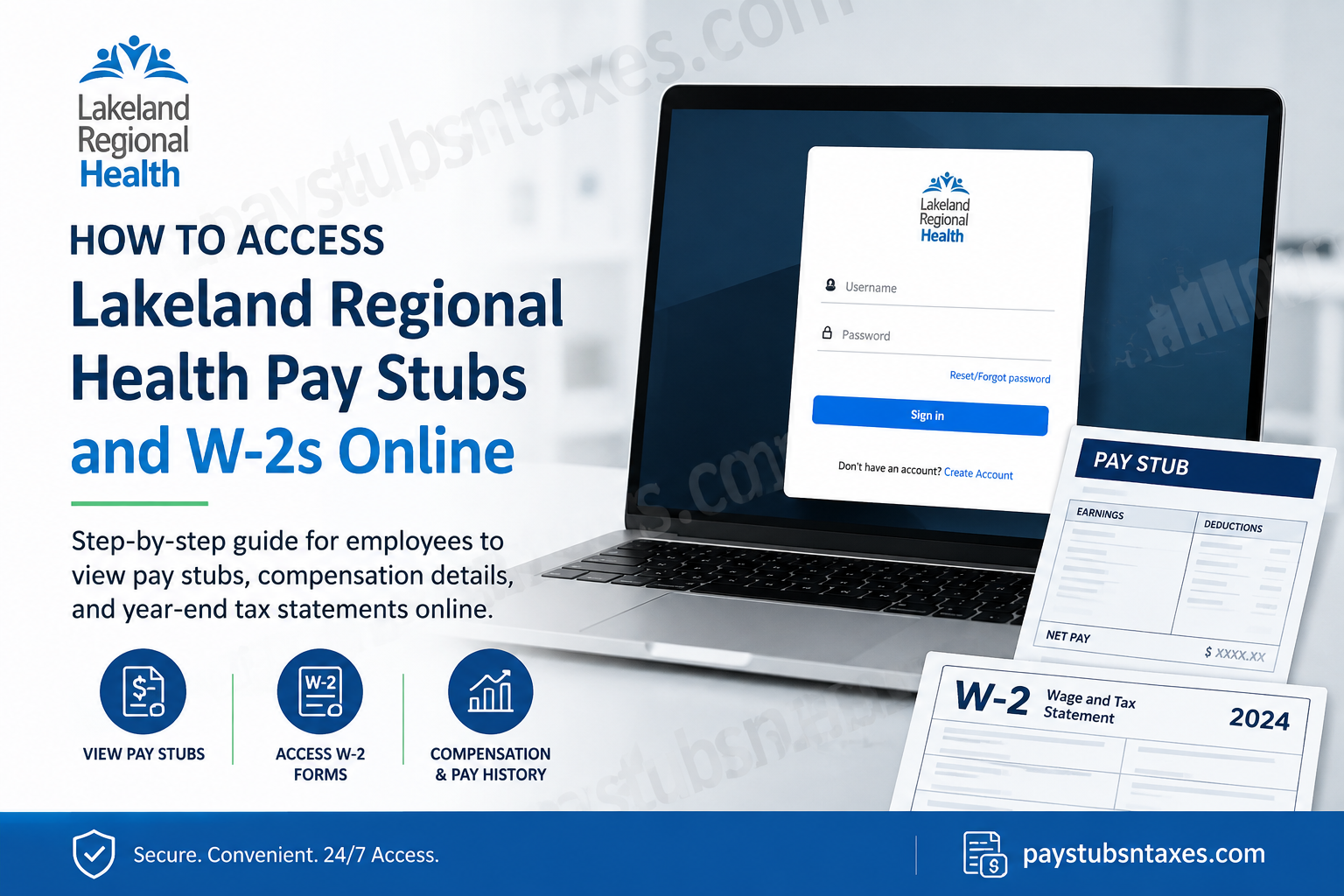 How to Access Lakeland Regional Health Pay Stubs and W-2s