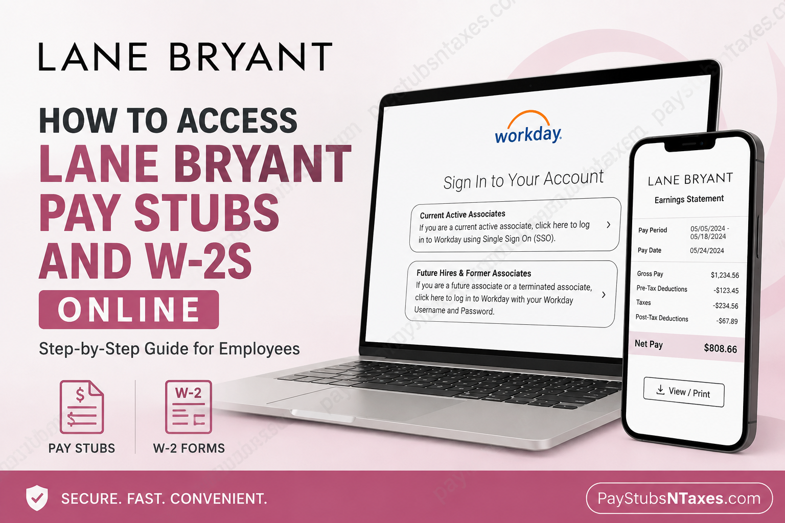 How to Access Lane Bryant Pay Stubs and W-2s Online