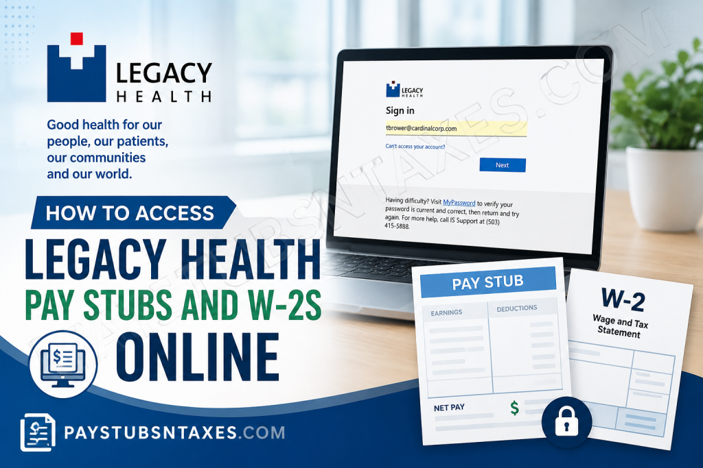 How to Access Legacy Health Pay Stubs and W-2s Online