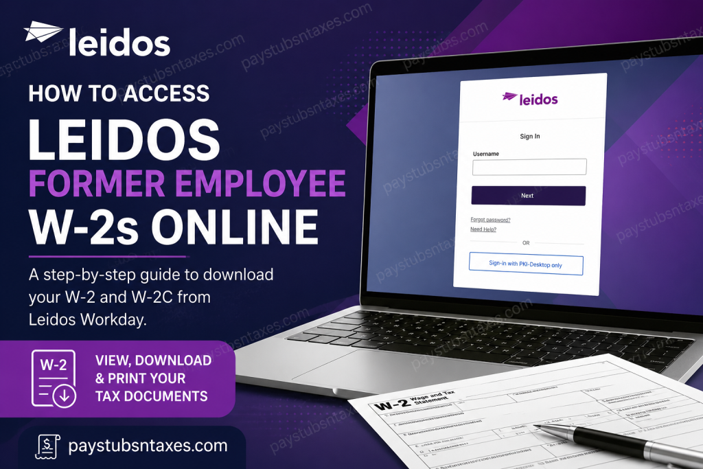 How to Access Leidos Former Employee W-2s Online