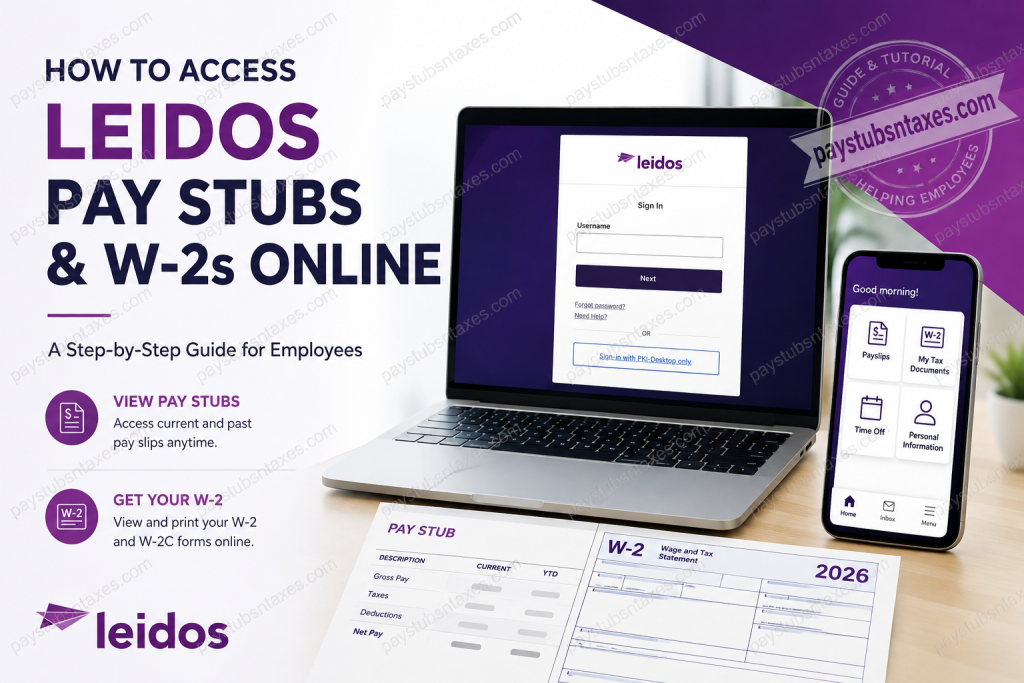 How to Access Leidos Pay Stubs and W-2s Online