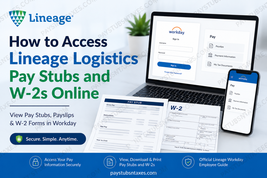 How to Access Lineage Logistics Pay Stubs and W-2s Online