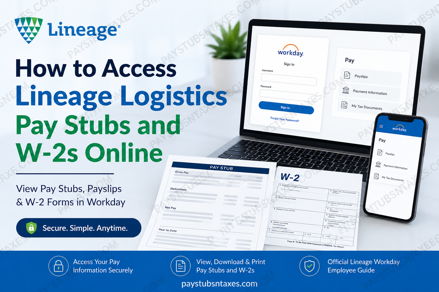 How to Access Lineage Logistics Pay Stubs and W-2s Online
