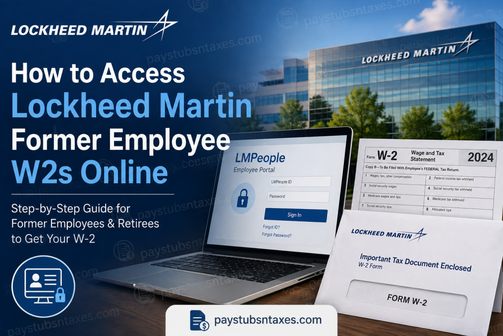 How to Access Lockheed Martin Former Employee W-2s