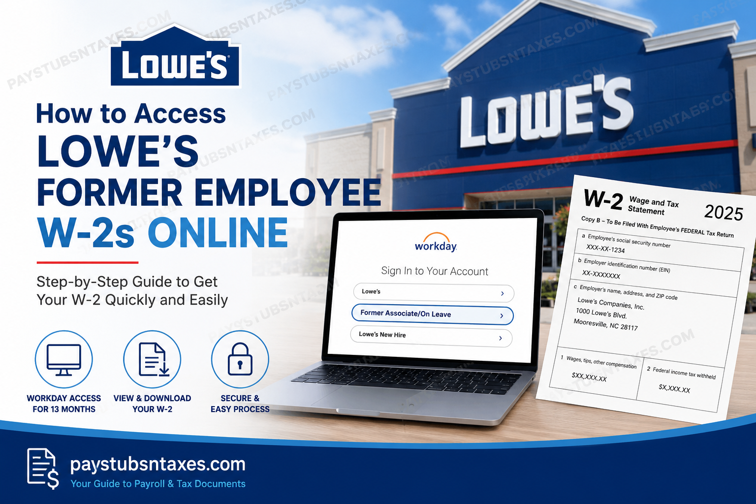 How to Access Lowe’s Former Employee W-2s Online