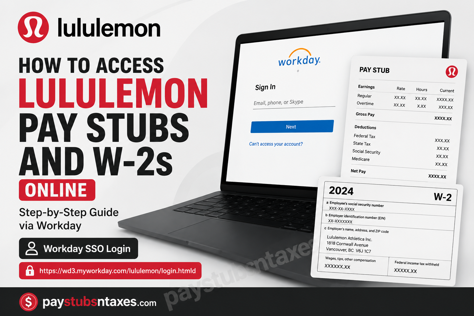 How to Access Lululemon Pay Stubs and W-2s Online
