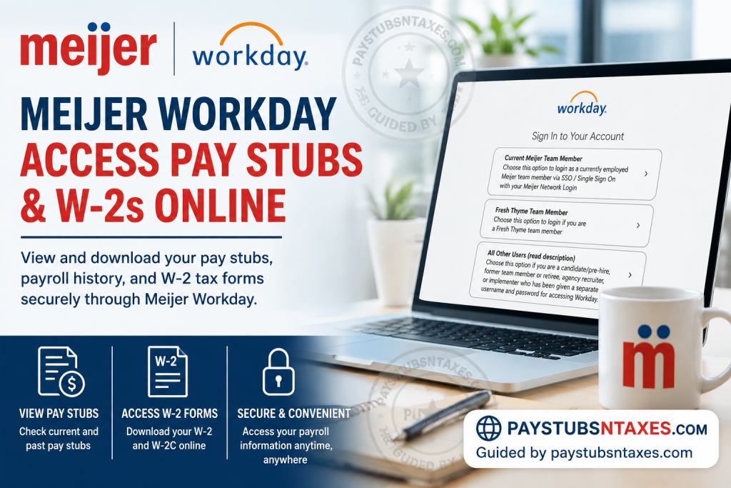 Meijer Workday: How to Access Pay Stubs and W-2s Online