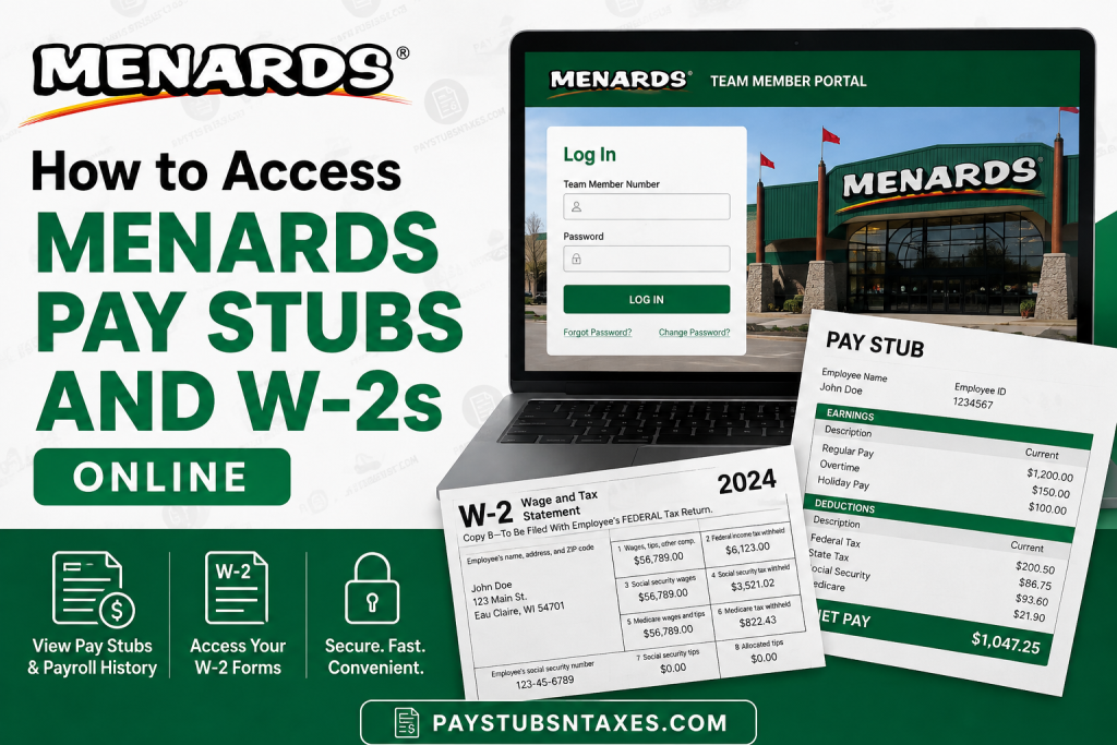 How to Access Menards Pay Stubs and W-2s Online