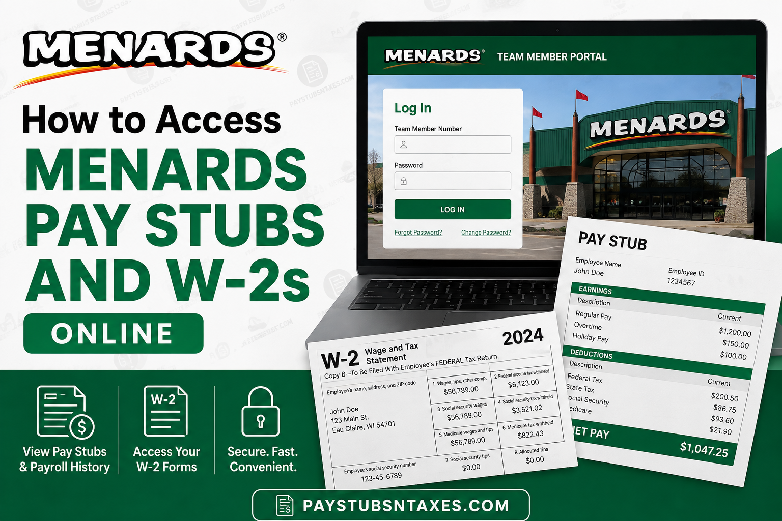 How to Access Menards Pay Stubs and W-2s Online