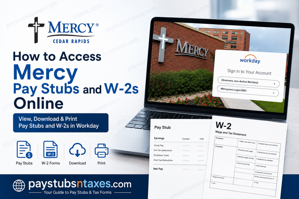 How to Access Mercy Pay Stubs and W-2s Online