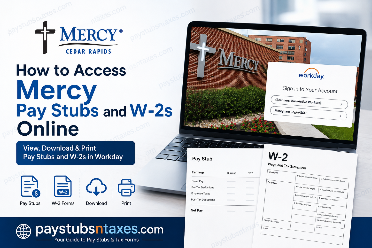 How to Access Mercy Pay Stubs and W-2s Online