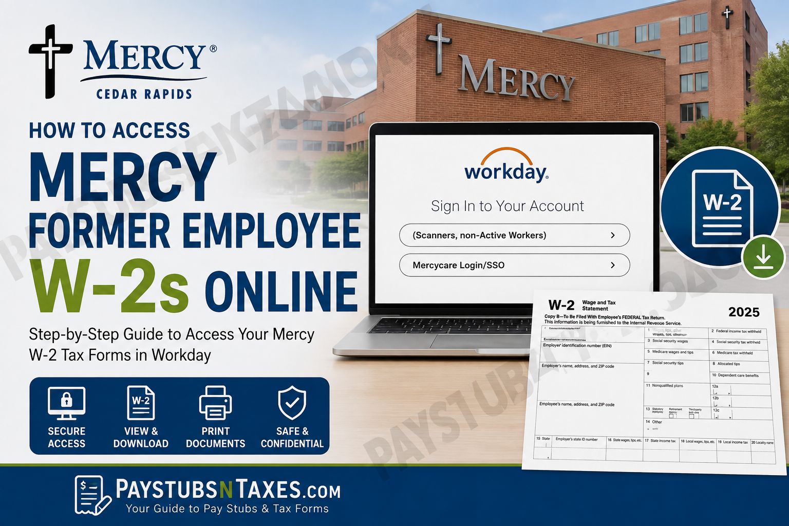 How to Access Mercy Former Employee W-2s Online