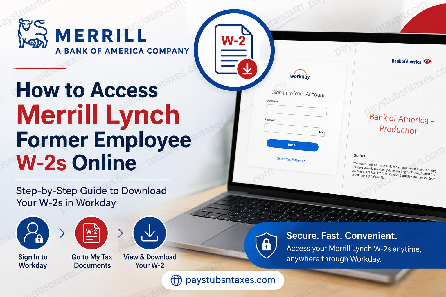 How to Access Merrill Lynch Former Employee W-2s Online
