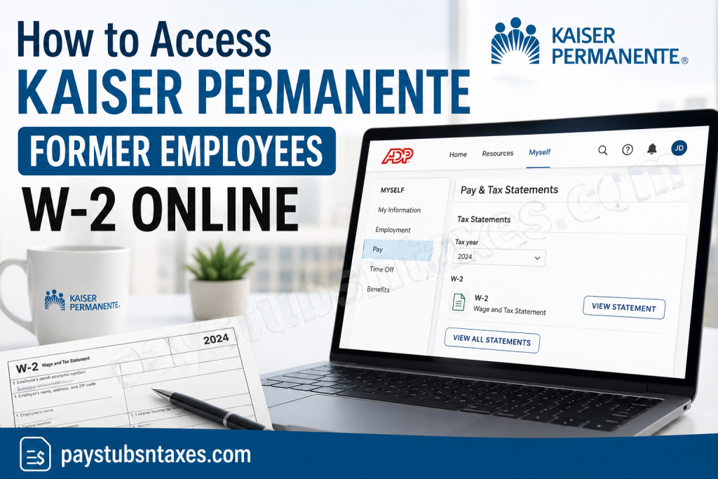How to Access Your Kaiser Permanente Former Employee W2s