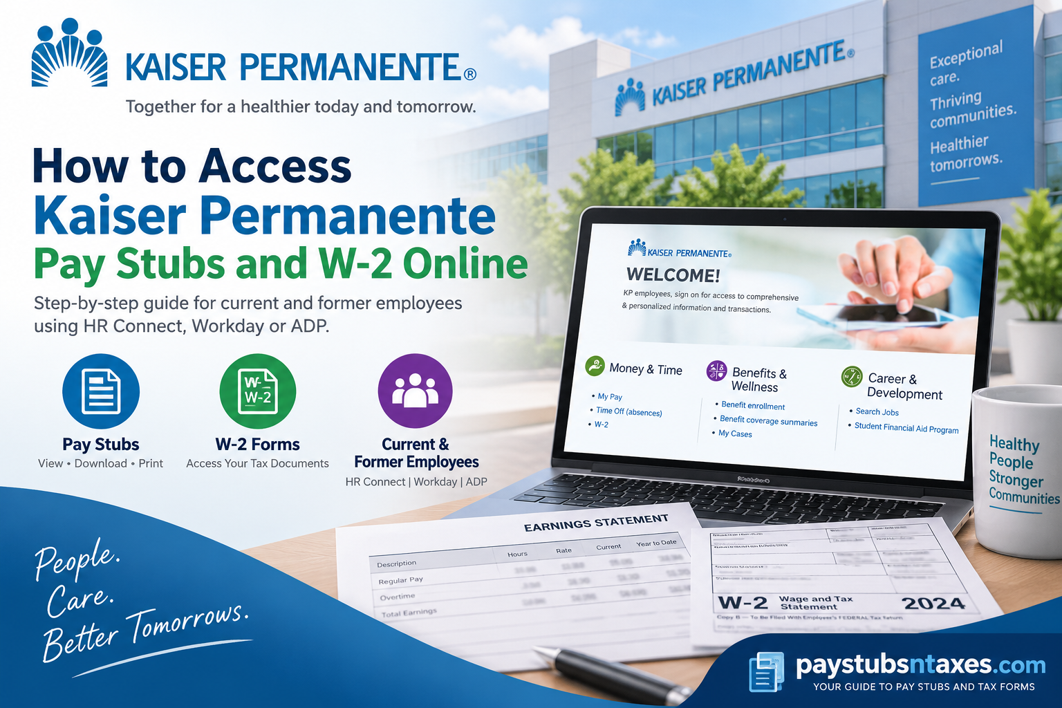How to Access Kaiser Permanente Pay Stubs and W-2 Online