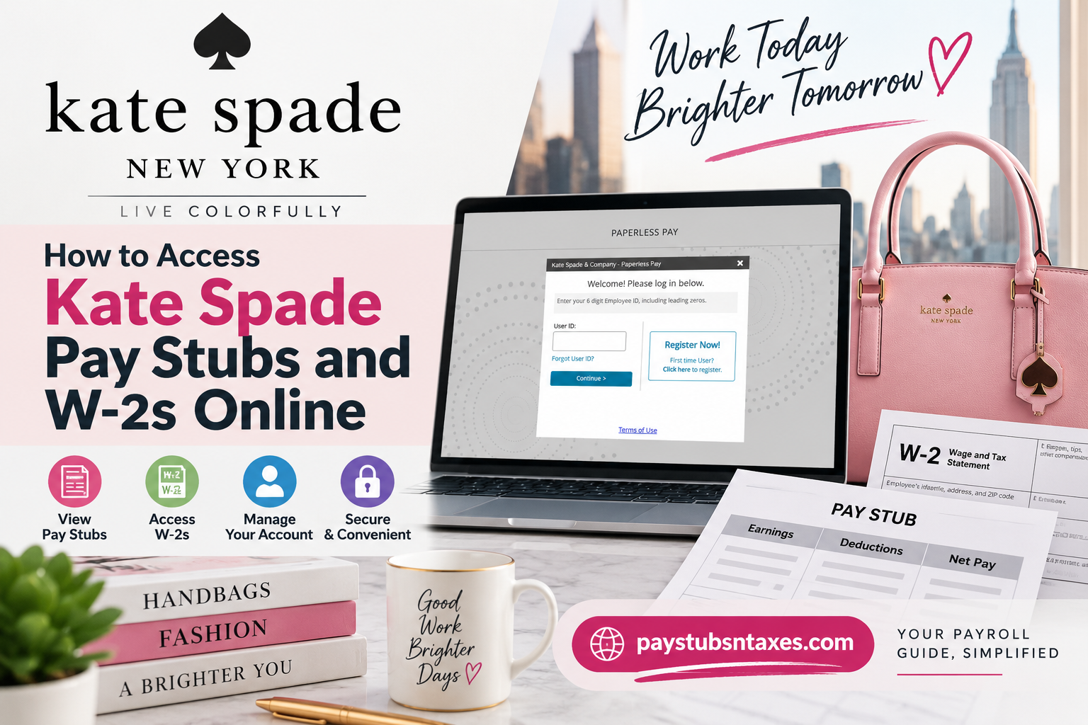 How to Access Kate Spade Pay Stubs and W-2s Online