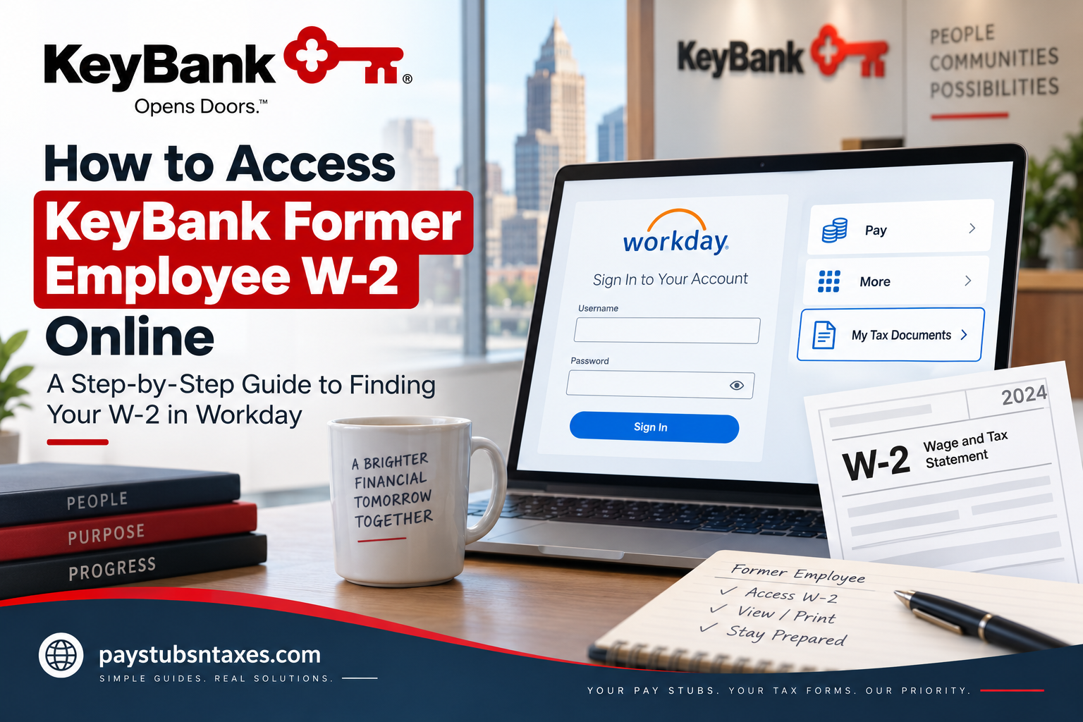How to Access Your KeyBank Former Employee W-2 Online