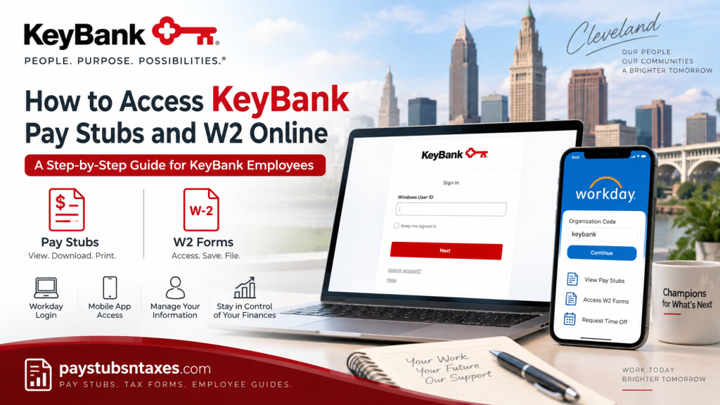 How to Access KeyBank Pay Stubs and W-2 Forms Online