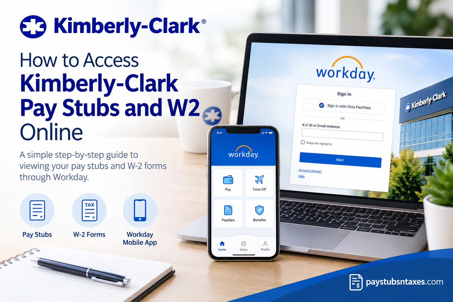 How to Access Kimberly-Clark Pay Stubs and W-2 Forms Online
