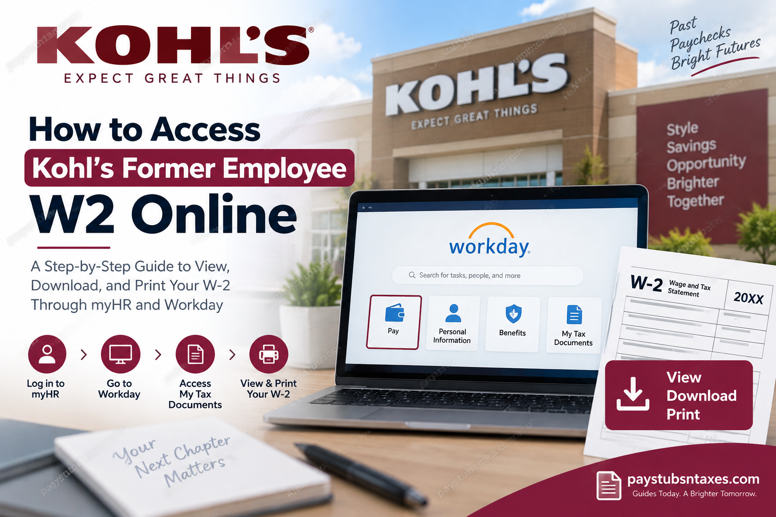 How to Access Kohl’s Former Employee W-2 Online