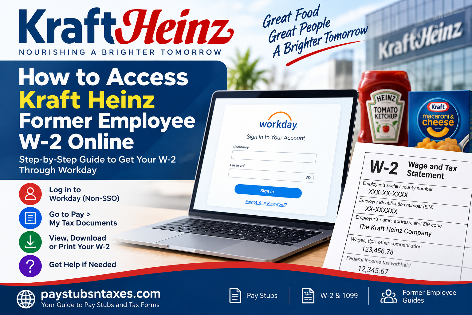 How to Access Your Kraft Heinz Former Employee W-2 Online