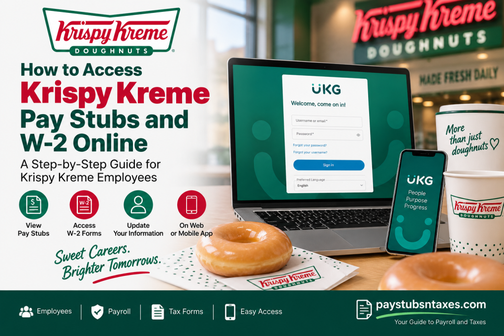 How to Access Krispy Kreme Pay Stubs and W-2 Forms Online