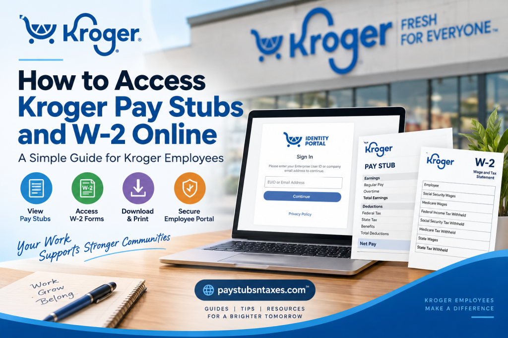 How to Access Kroger Pay Stubs and W-2 Forms Online