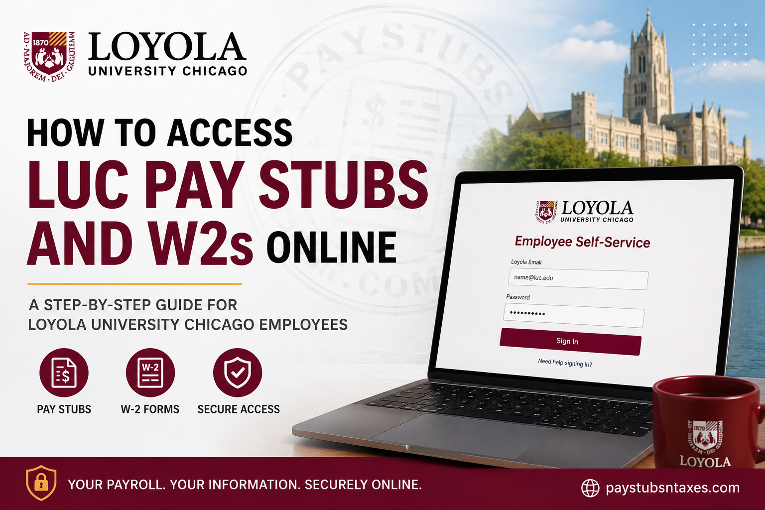 How to Access LUC Pay Stubs and W2s Online