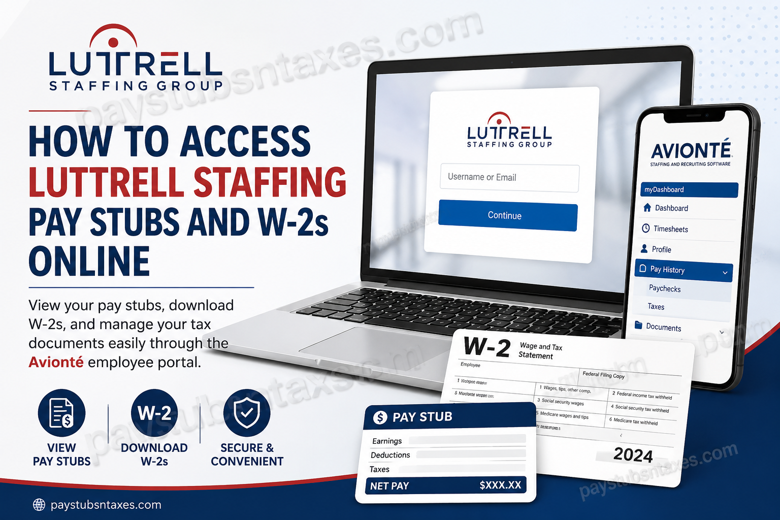 How to Access Luttrell Staffing Pay Stubs and W2s Online