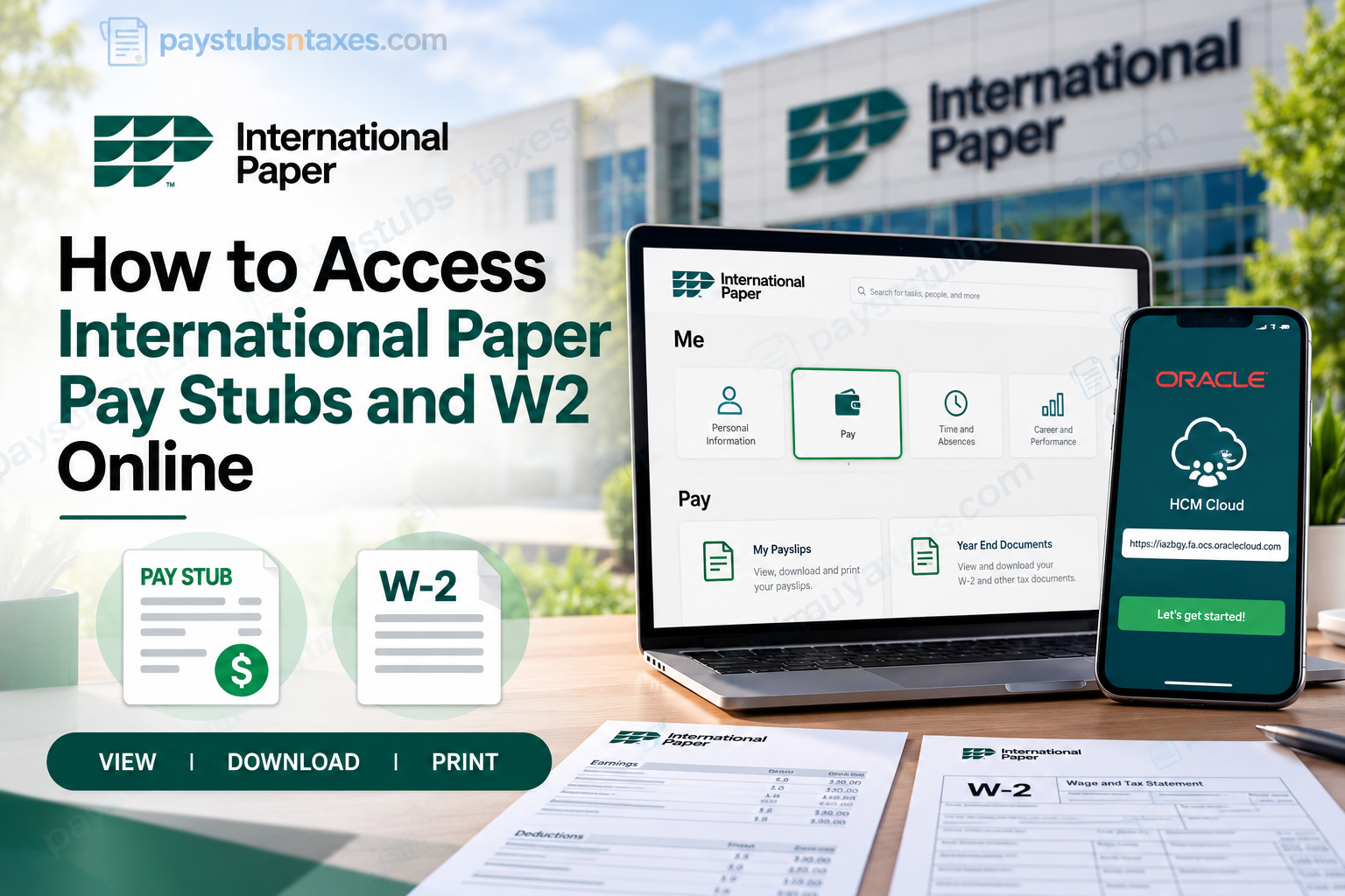 How to Access International Paper Pay Stubs and W2 Online