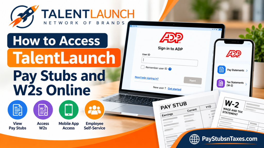 How to Access TalentLaunch Pay Stubs and W-2s Online
