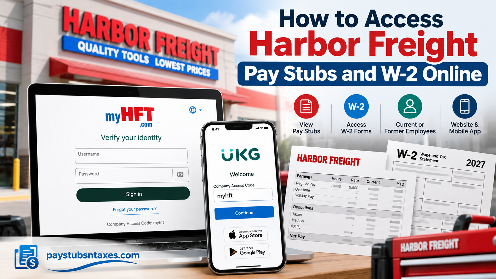How to Access Harbor Freight Pay Stubs and W-2 Online