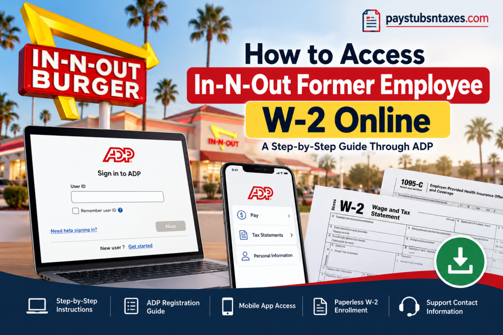 How to Access In-N-Out Former Employee W2 Online