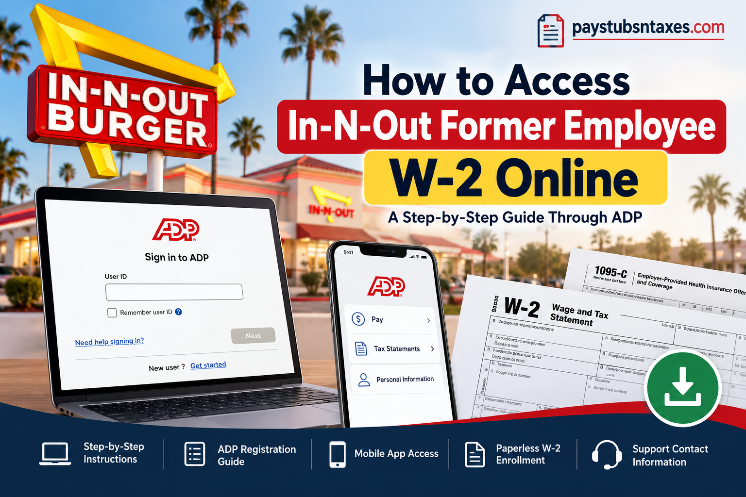 How to Access In-N-Out Former Employee W2 Online