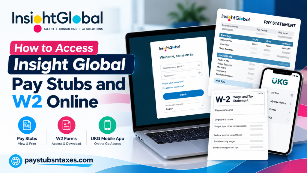 How to Access Insight Global Pay Stubs and W2 Online