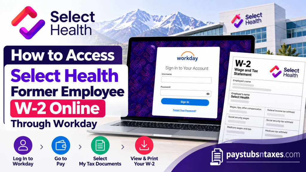 How to Access Select Health Former Employee W2 Online