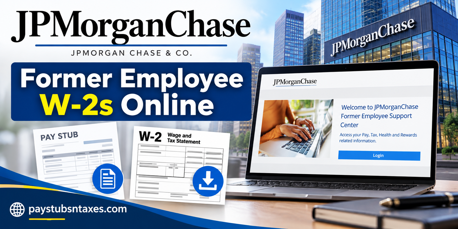 How to Access JPMorgan Former Employee W-2s Online