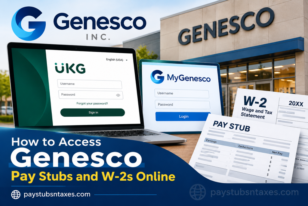 How to Access Genesco Pay Stubs and W-2s Online