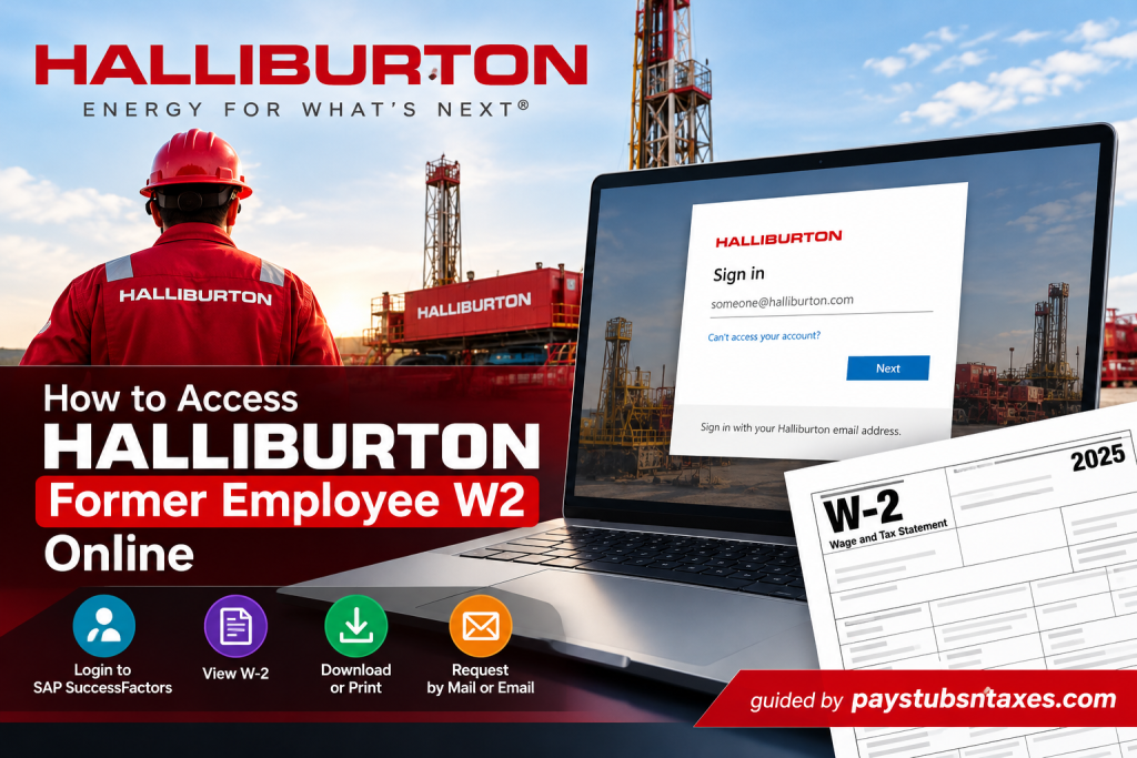 How to Access Halliburton Former Employee W2 Online