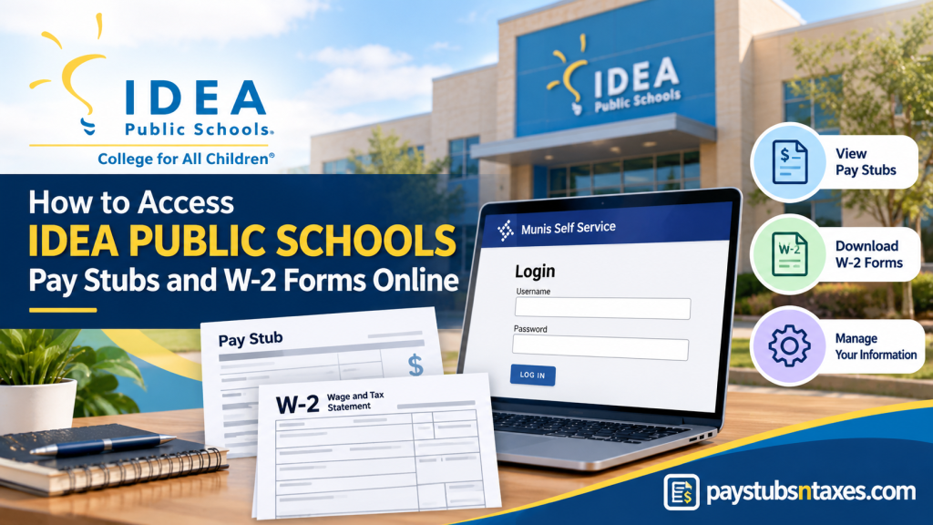 How to Access IDEA Public Schools Pay Stubs and W-2 Online