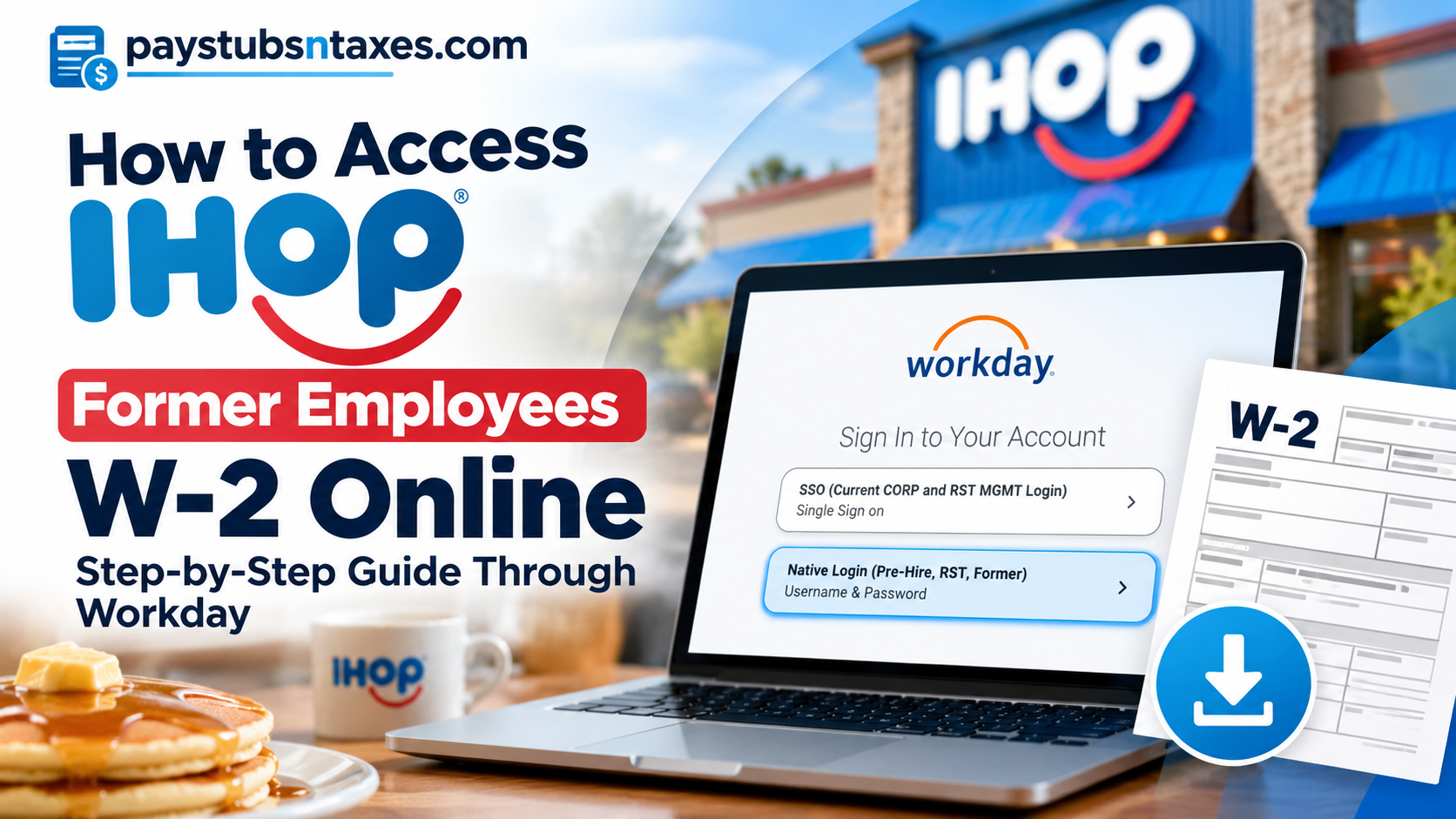 How to Access IHOP Former Employee W-2 Online