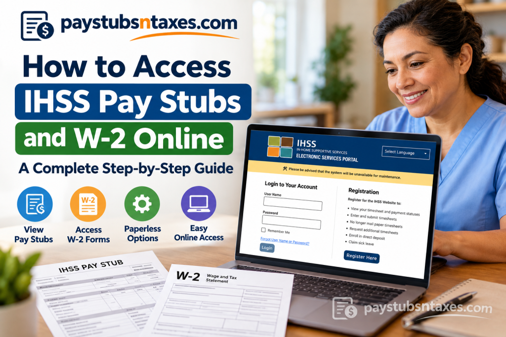 How to Access IHSS Pay Stubs and W2 Online