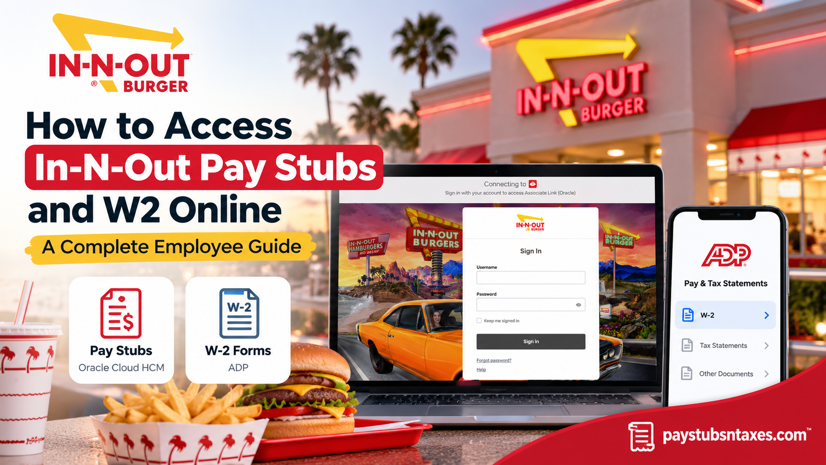 How to Access In-N-Out Pay Stubs and W2 Online