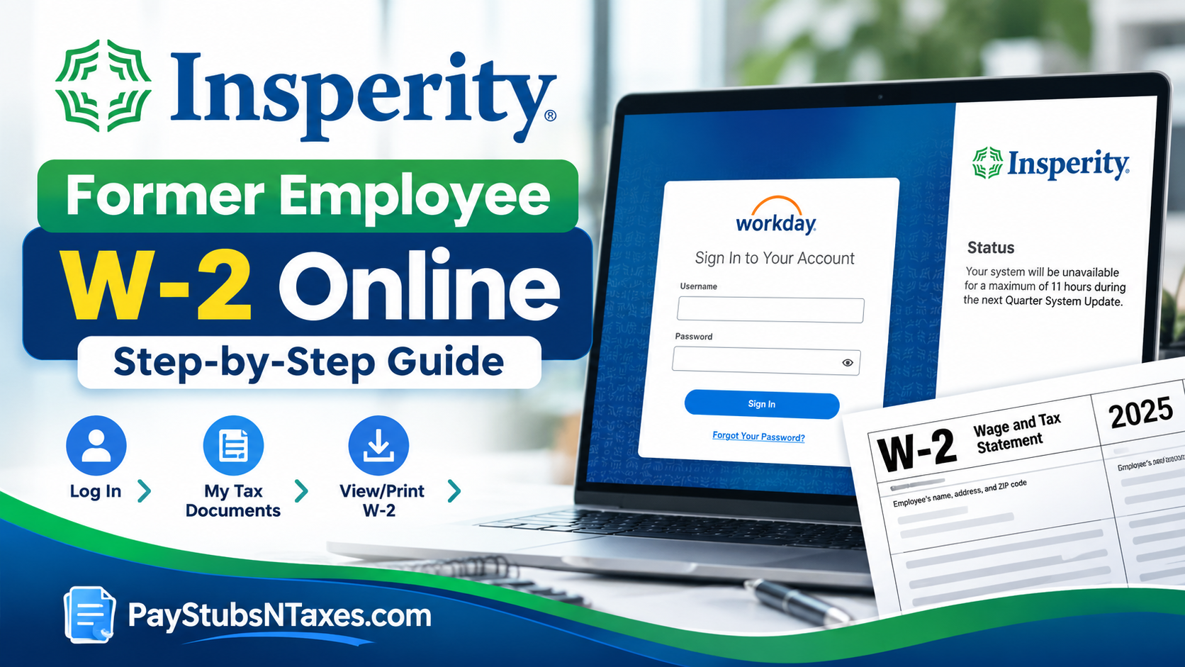 How to Access Insperity Former Employee W2 Online