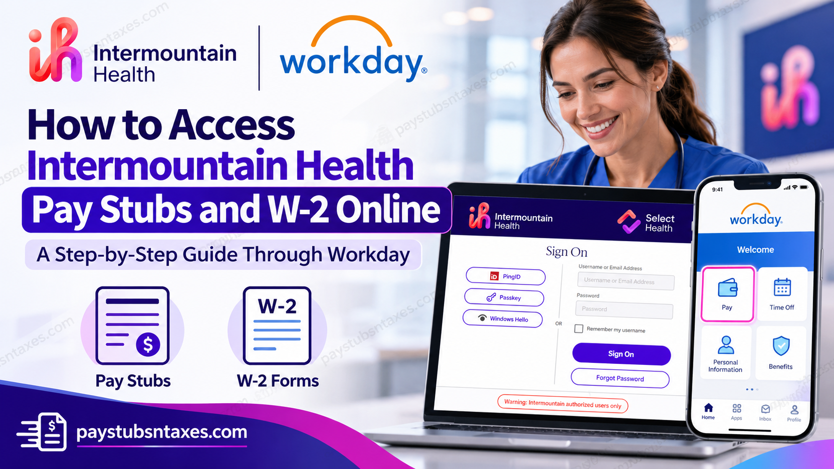 How to Access Intermountain Health Pay Stubs and W2 Online