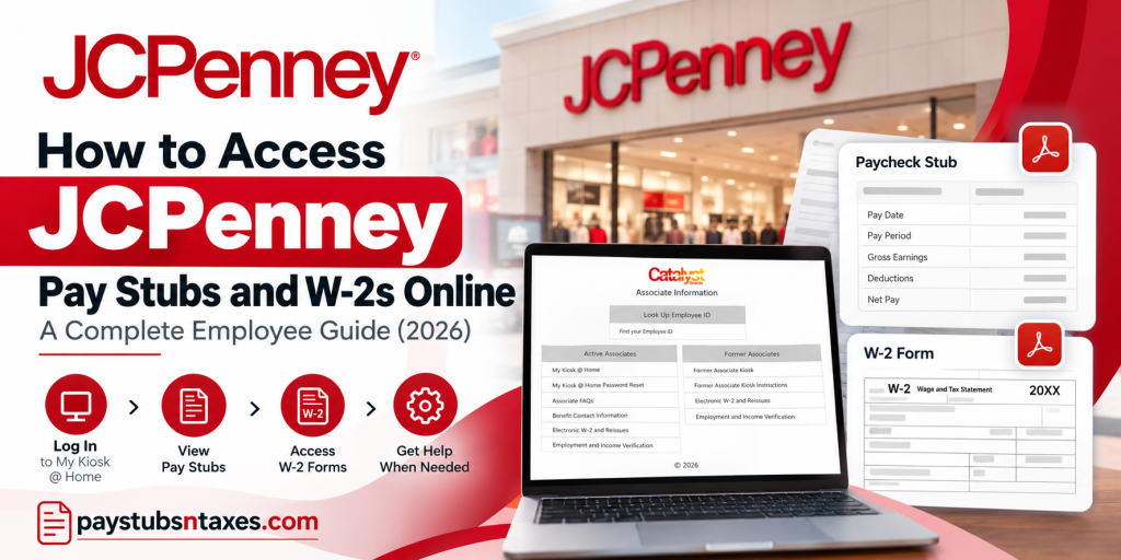 How to Access JCPenney Pay Stubs and W-2s Online