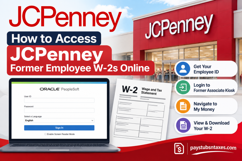 How to Access JCPenney Former Employee W-2s Online