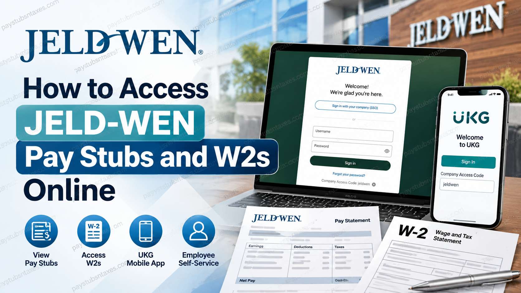 How to Access JELD-WEN Pay Stubs and W-2s Online