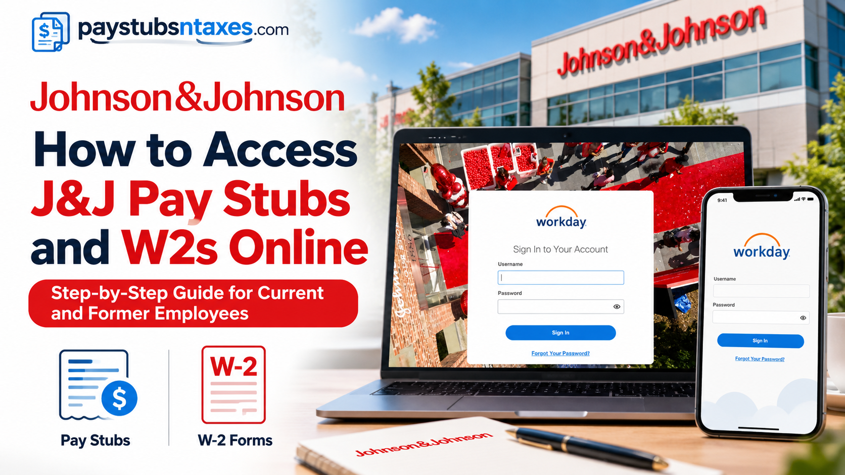 How to Access Johnson & Johnson Pay Stubs and W-2s